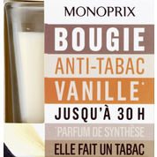 Bougie anti-tabac vanille – Dure jusqu’à 30H