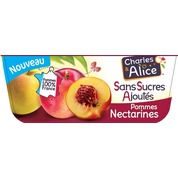 Compote sans sucres ajoutés pommes nectarines