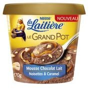 Mousse chocolat lai noisettes & caramel