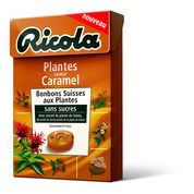 Bonbons suisses aux plantes sans sucres saveur caramel