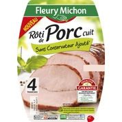 Roti de porc supérieur, sans conservateur ajouté
