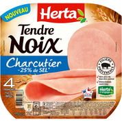 Tendre noix charcutier sel reduit