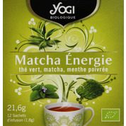 Thé vert, matcha, menthe poivrée – Match Energie