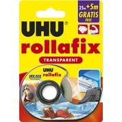 Adhésif transparent Rollafix avec dévidoir – 25M + 5M gratuits