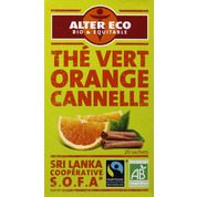 Thé vert orange cannelle