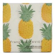 20 serviettes, motif ananas, 40x40cm