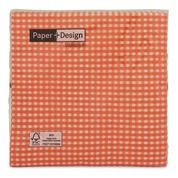 20 serviettes, motif vichy, 33x33cm