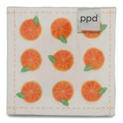 20 serviettes, motif oranges, 25x25cm