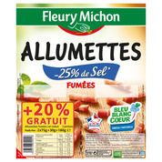 Allumettes de lardons fumées – 25 % de sel