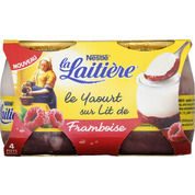 Le Yaourt sur lit de framboise