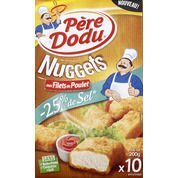 Nugget au filet de poulet réduit en sel
