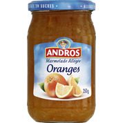 Confiture d’oranges, allégée en sucre