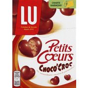 Biscuits soufflés et enrobés de chocolat au lait