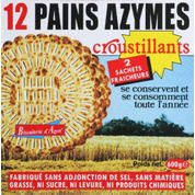 Pains azymes croustillants, sachets fraîcheur