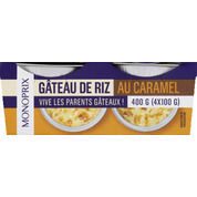 Gâteau de riz au caramel