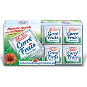 Carré frais, fromage frais demi-sel au lait pasteurise-mon
