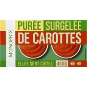 Purée surgelées de carotte