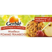 Moelleux pomme framboise, biscuits diététiques