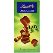 Chocolat praliné et noisettes