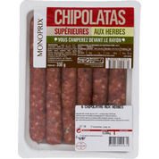 Chipolatas supérieures aux herbes