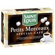 Sucre blanc de canne en petits morceaux, spécial café