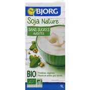 Soja bio, boisson biologique à base de soja naturel