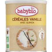 Céréales en poudre à la vanille et quinoa, dès 6 mois, certifié AB