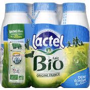 Lait demi-écrémé stérilisé UHT, certifié AB