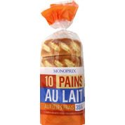 Pains au lait aux oeufs frais