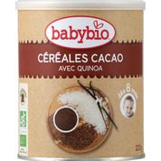 Céréales en poudre, goût cacao, dès 8 mois