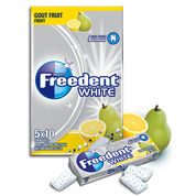 Chewing-gum goût fruit sans sucres – White