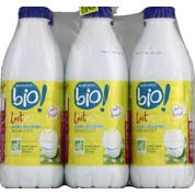 Lait demi-écrémé stérilisé UHT, certifié AB