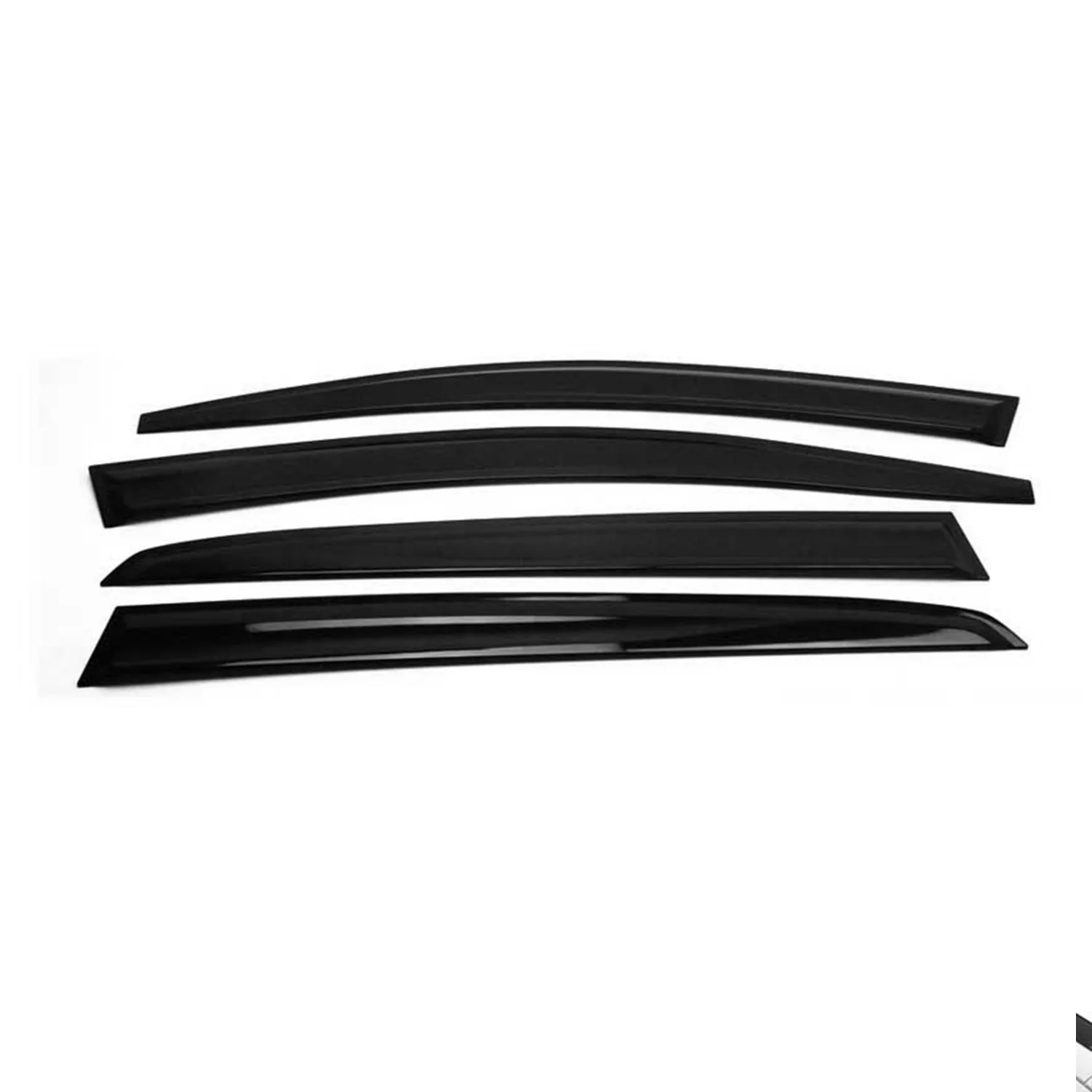 Déflecteurs De Vent Pluie D’air Pour Nissan Juke 2010-2019 Acrylique Noir 4 Pcs