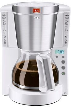 MELITTA LOOK IV TIMER 1011-07 BLANC ACIER BROSSÉ