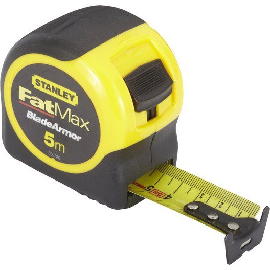 Mètre ruban plastique STANLEY FATMAX 5 m