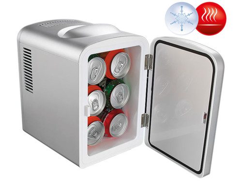 Mini réfrigérateur 2 en 1 avec prise 12 / 230 V – Gris