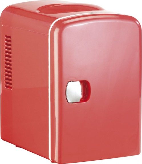 Mini réfrigérateur 2 en 1 avec prise 12 / 230 V – rouge