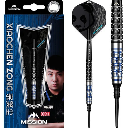 MISSION XIAOCHEN ZONG BLACK & BLUE PVD 95% SOFT TIP – FLÉCHETTES POINTE PLASTIQUE (1)	5.00/5.00