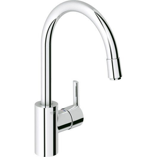 Mitigeur de cuisine avec douchette chromé GROHE Feel, NF