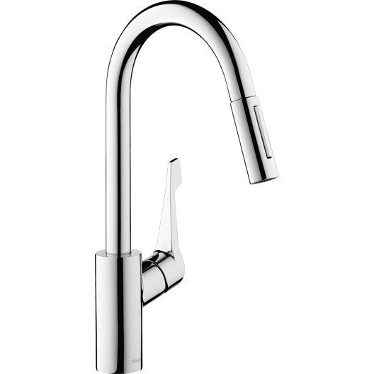 Mitigeur de cuisine avec douchette chromé HANSGROHE Cento xl