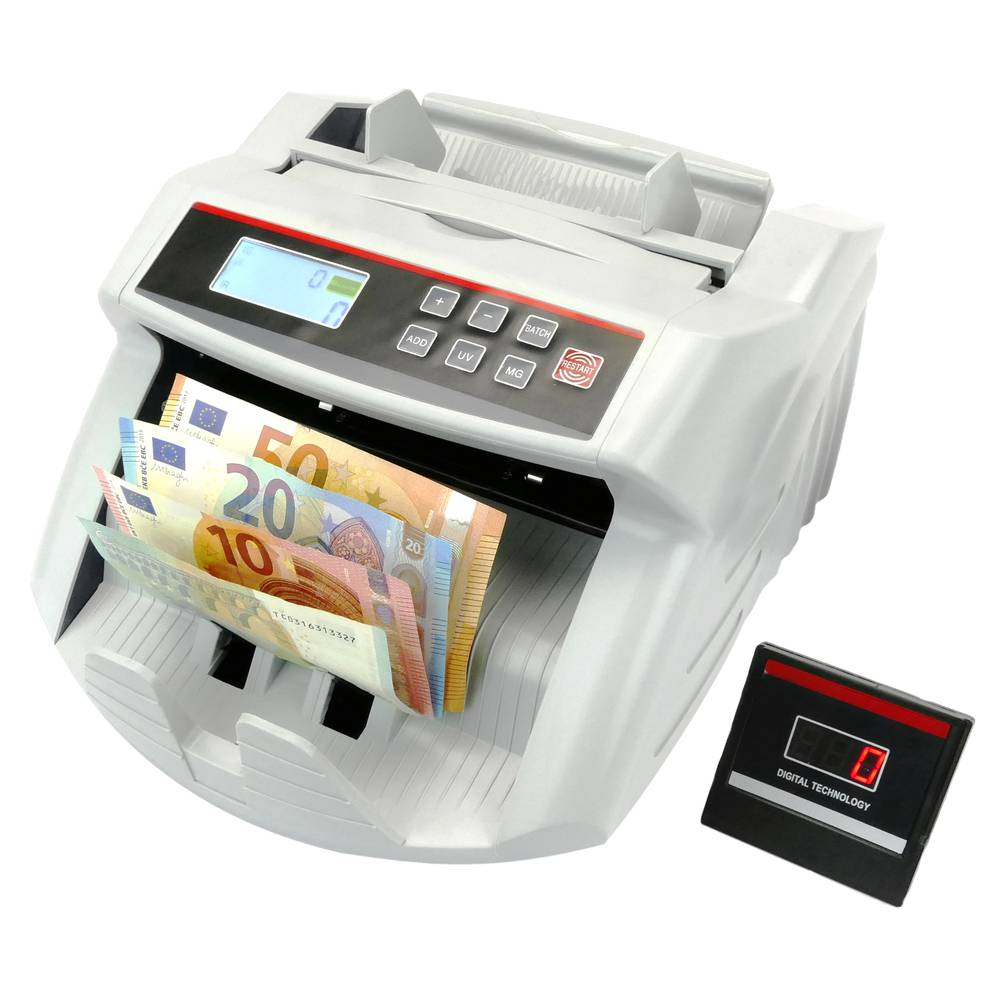 Compteur de billet avec détecteur du billet faux UV MG1 MG2