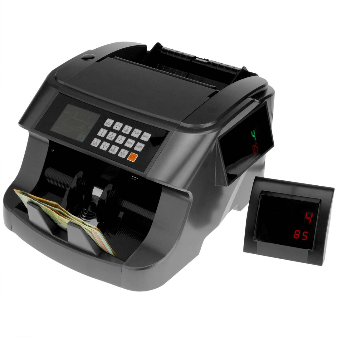 Compteur et totalisateur de billets et détecteur de contrefaçon IR MG MT UV RGB