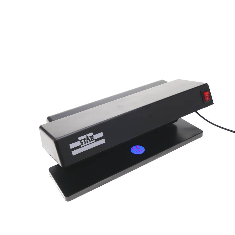 Détecteur de faux billets de banque UV avec 2 tube 6W 280x122x110mm