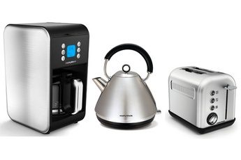 MORPHY RICHARDS CAFETIÈRE + BOUILLOIRE + GRILLE-PAIN ACCENTS REFRESH INOX