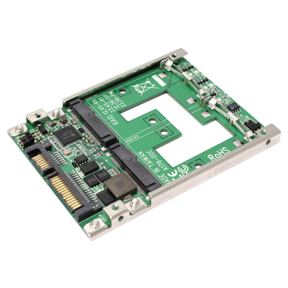 Adaptateur 2,5 “SATA 2 ports mSATA SSD