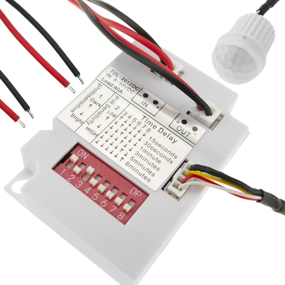Détecteur de mouvement infrarouge de plafond Mini DC encastré