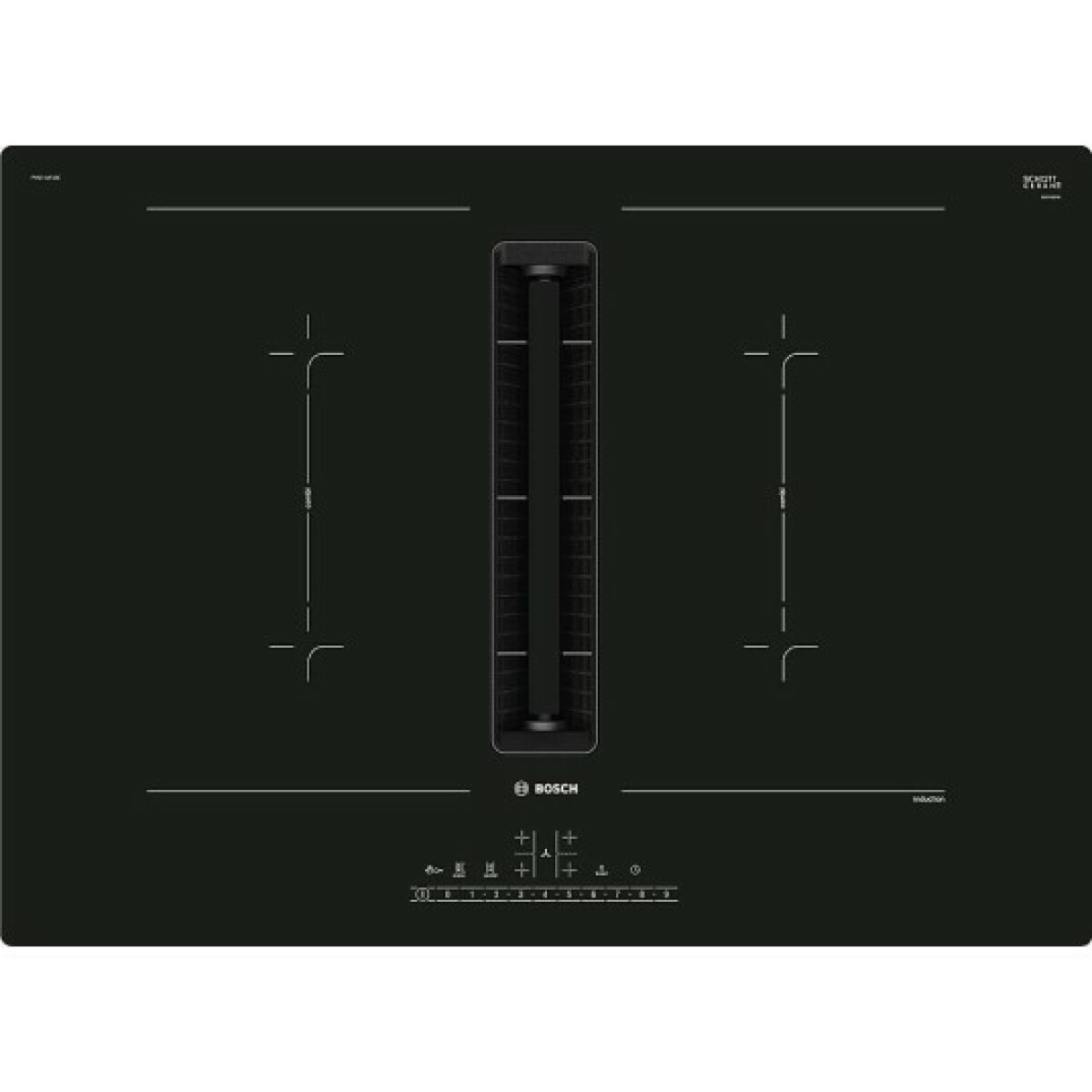 Plaque induction aspirante PVQ711F15E Serie 6, DirectSelect, CombiZone