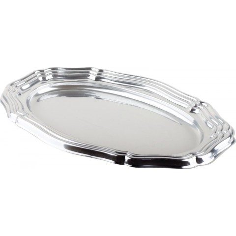 PLAT OVALE REGENCE ARGENT 40X27CM /50