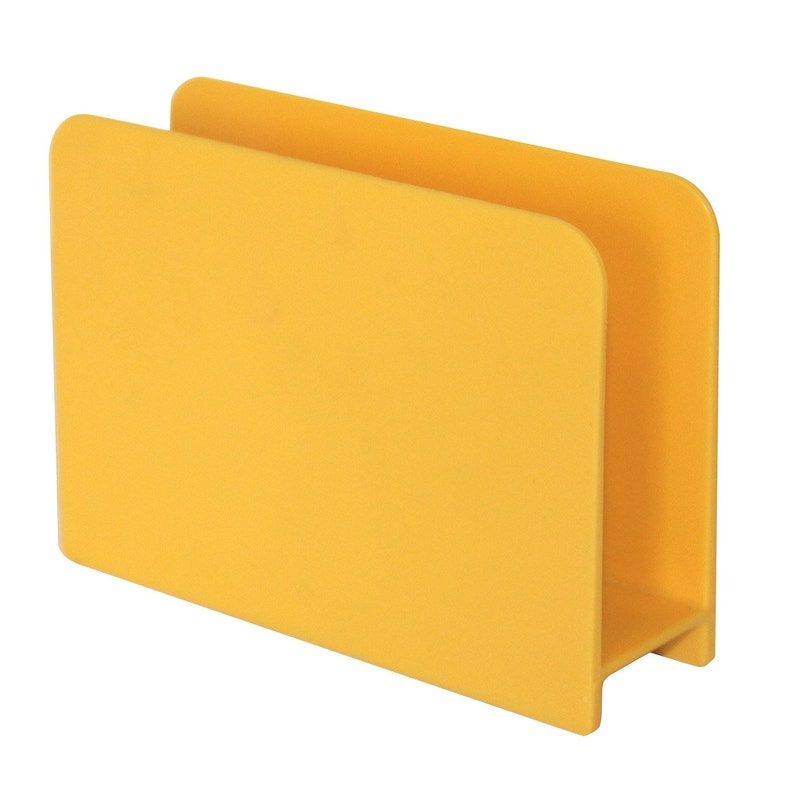 Porte-éponge plastique aspect gomme jaune anis n°4