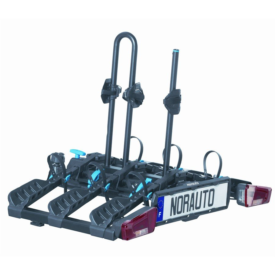 Porte-vélos d´attelage plate-forme NORAUTO Rapidbike 3P Flex pour 3 vélos